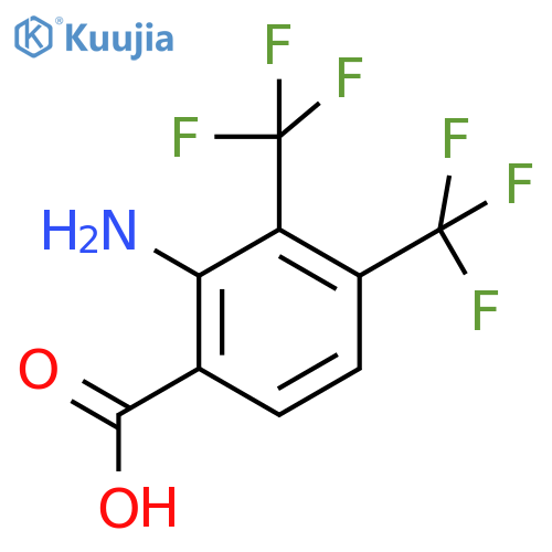 2-Amino-3,4-bis(trifluoromethyl)benzoic acid structure