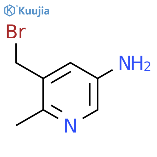 5-Amino-3-bromomethyl-2-methylpyridine structure