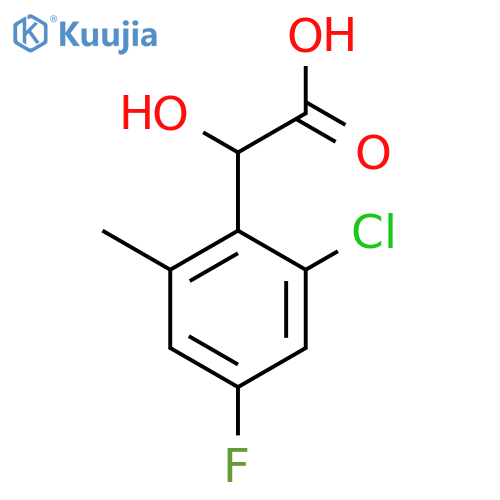 2-Chloro-4-fluoro-6-methylmandelic acid structure