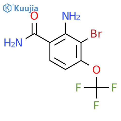 2-Amino-3-bromo-4-(trifluoromethoxy)benzamide structure