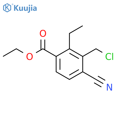 Ethyl 3-chloromethyl-4-cyano-2-ethylbenzoate structure