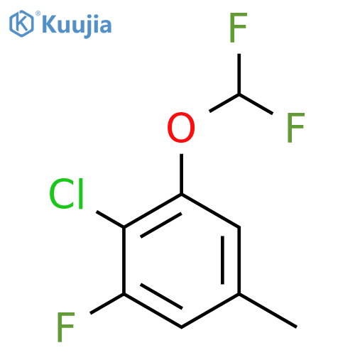 4-Chloro-3-difluoromethoxy-5-fluorotoluene structure