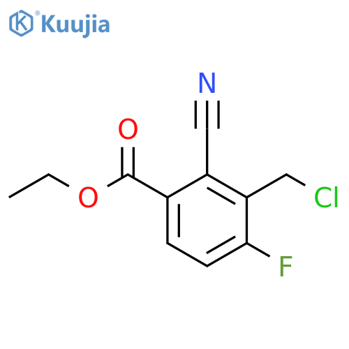 Ethyl 3-chloromethyl-2-cyano-4-fluorobenzoate structure