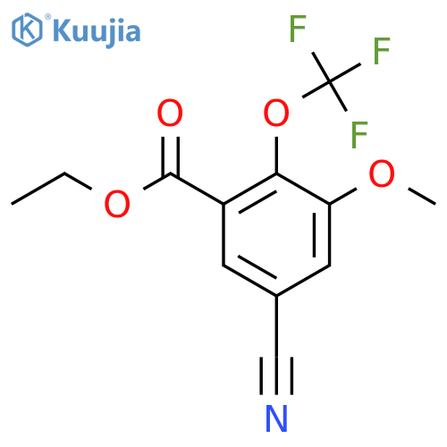 Ethyl 5-cyano-3-methoxy-2-(trifluoromethoxy)benzoate structure