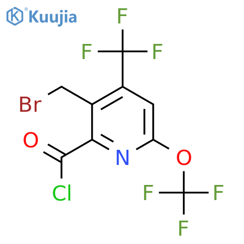 3-(Bromomethyl)-6-(trifluoromethoxy)-4-(trifluoromethyl)pyridine-2-carbonyl chloride structure