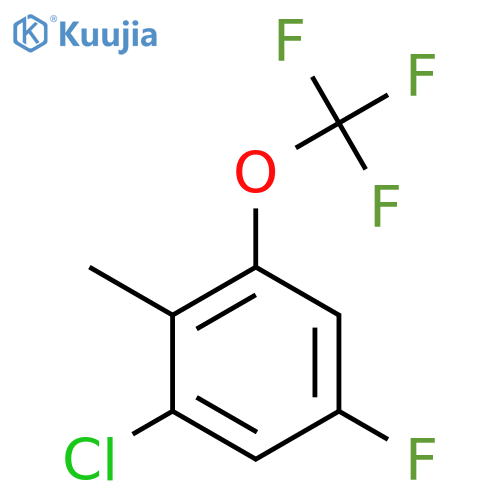 2-Chloro-4-fluoro-6-(trifluoromethoxy)toluene structure