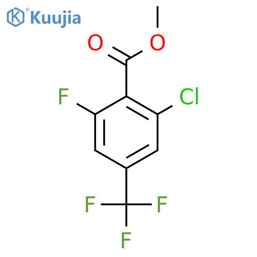 Methyl 2-chloro-6-fluoro-4-(trifluoromethyl)benzoate structure