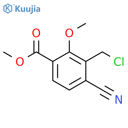 Methyl 3-chloromethyl-4-cyano-2-methoxybenzoate structure