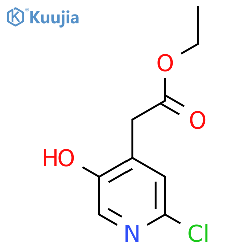 Ethyl 2-chloro-5-hydroxypyridine-4-acetate structure