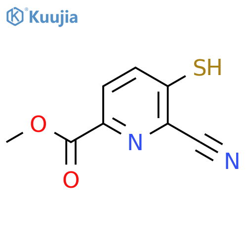 Methyl 6-cyano-5-mercaptopicolinate structure