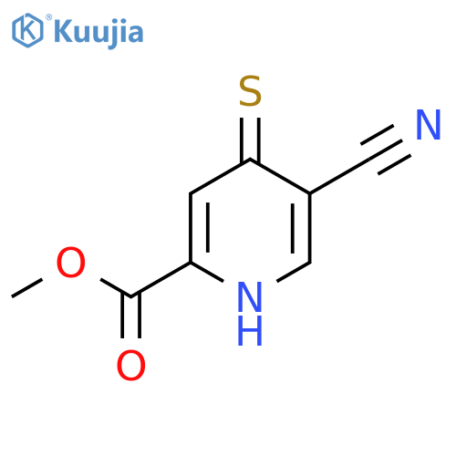 Methyl 5-cyano-4-mercaptopicolinate structure