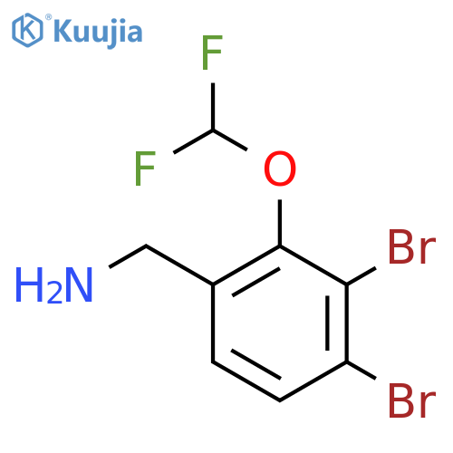 3,4-Dibromo-2-(difluoromethoxy)benzylamine structure