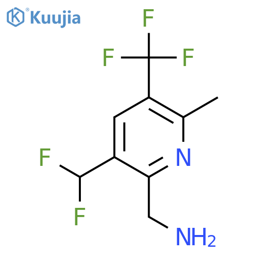 2-(Aminomethyl)-3-(difluoromethyl)-6-methyl-5-(trifluoromethyl)pyridine structure