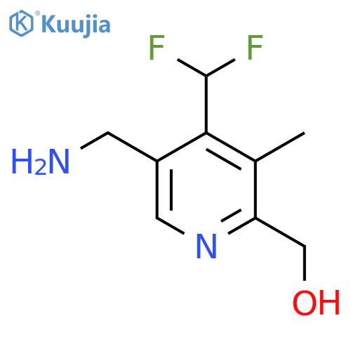 5-(Aminomethyl)-4-(difluoromethyl)-3-methylpyridine-2-methanol structure