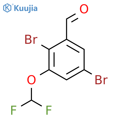 2,5-Dibromo-3-(difluoromethoxy)benzaldehyde structure