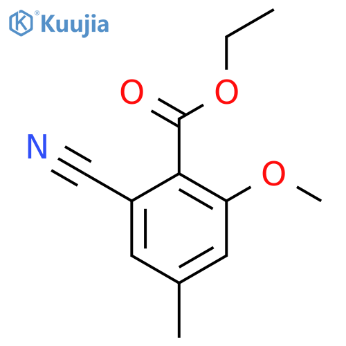 Ethyl 2-cyano-6-methoxy-4-methylbenzoate structure
