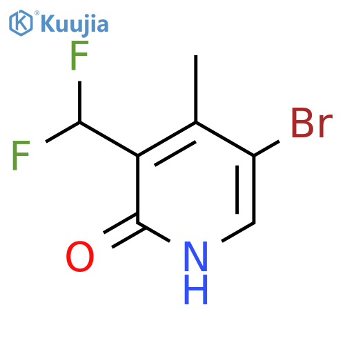 5-Bromo-3-(difluoromethyl)-2-hydroxy-4-methylpyridine structure