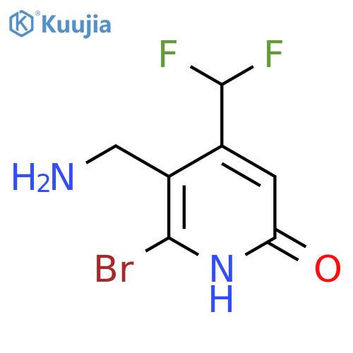 3-(Aminomethyl)-2-bromo-4-(difluoromethyl)-6-hydroxypyridine structure