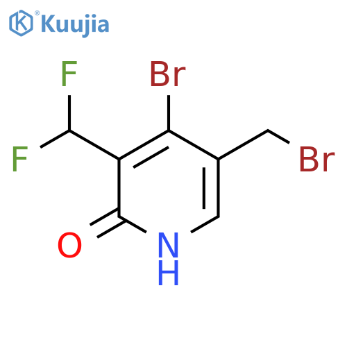4-Bromo-5-(bromomethyl)-3-(difluoromethyl)-2-hydroxypyridine structure