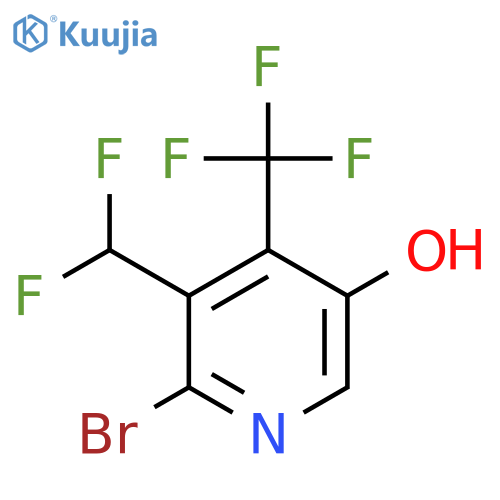 2-Bromo-3-(difluoromethyl)-5-hydroxy-4-(trifluoromethyl)pyridine structure