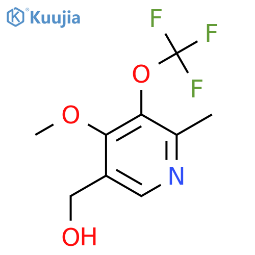 4-Methoxy-2-methyl-3-(trifluoromethoxy)pyridine-5-methanol structure