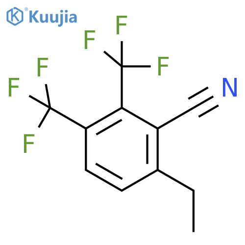 2,3-Bis(trifluoromethyl)-6-ethylbenzonitrile structure