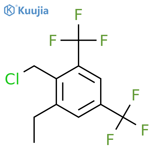 2,4-Bis(trifluoromethyl)-6-ethylbenzyl chloride structure