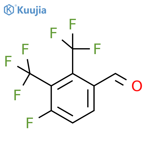 2,3-Bis(trifluoromethyl)-4-fluorobenzaldehyde structure