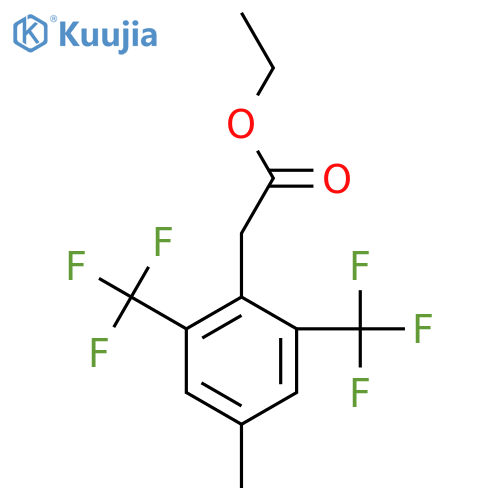 Ethyl 2,6-bis(trifluoromethyl)-4-methylphenylacetate structure