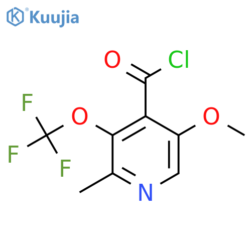 5-Methoxy-2-methyl-3-(trifluoromethoxy)pyridine-4-carbonyl chloride structure