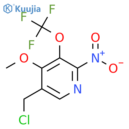 5-(Chloromethyl)-4-methoxy-2-nitro-3-(trifluoromethoxy)pyridine structure