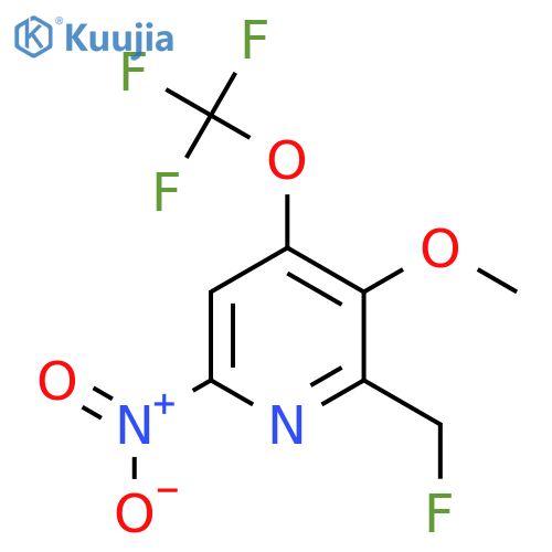 2-(Fluoromethyl)-3-methoxy-6-nitro-4-(trifluoromethoxy)pyridine structure
