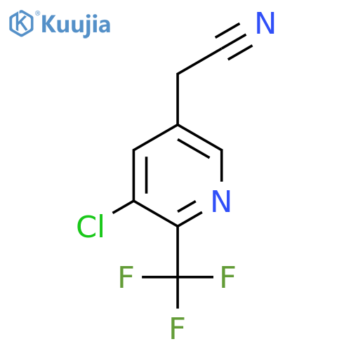 3-Chloro-2-(trifluoromethyl)pyridine-5-acetonitrile structure