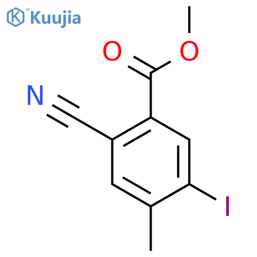 Methyl 2-cyano-5-iodo-4-methylbenzoate structure