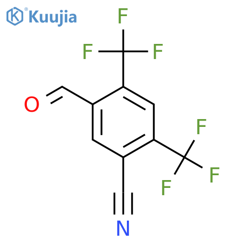 2,4-Bis(trifluoromethyl)-5-cyanobenzaldehyde structure