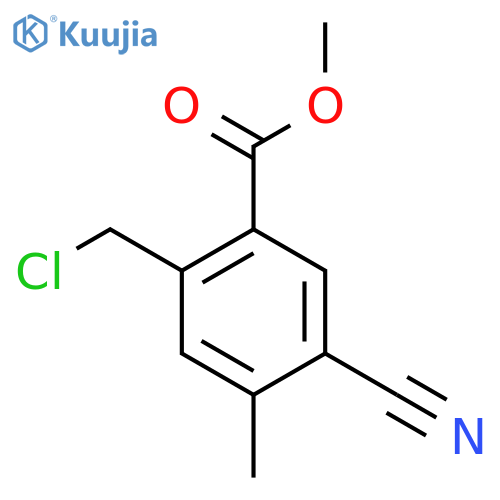 Methyl 2-chloromethyl-5-cyano-4-methylbenzoate structure