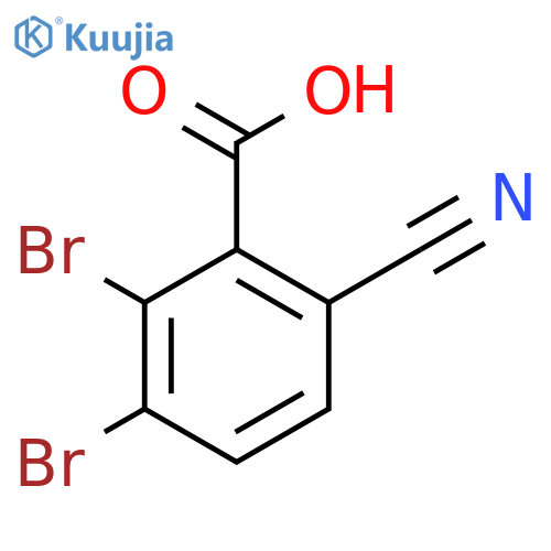 6-Cyano-2,3-dibromobenzoic acid structure