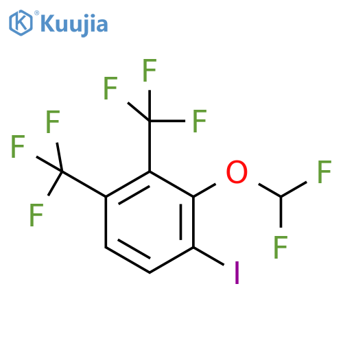 1,2-Bis(trifluoromethyl)-3-(difluoromethoxy)-4-iodobenzene structure