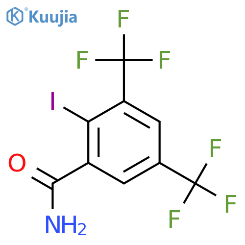 3,5-Bis(trifluoromethyl)-2-iodobenzamide structure