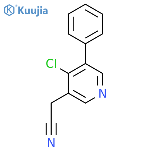 4-Chloro-3-phenylpyridine-5-acetonitrile structure