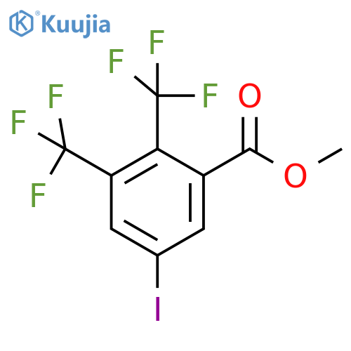 Methyl 2,3-bis(trifluoromethyl)-5-iodobenzoate structure
