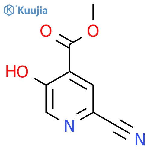 Methyl 2-cyano-5-hydroxyisonicotinate structure