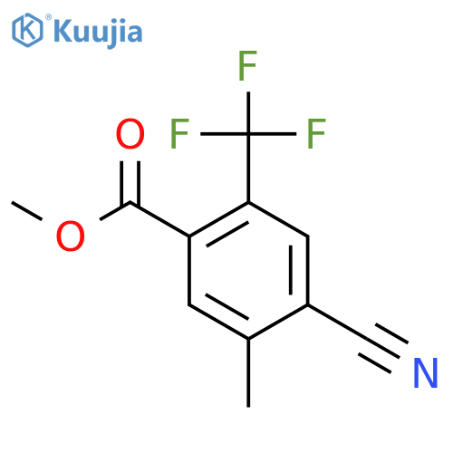 Methyl 4-cyano-5-methyl-2-(trifluoromethyl)benzoate structure