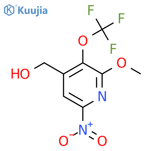 2-Methoxy-6-nitro-3-(trifluoromethoxy)pyridine-4-methanol structure