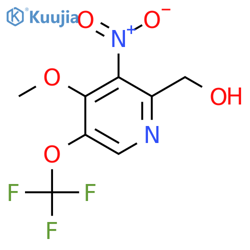 4-Methoxy-3-nitro-5-(trifluoromethoxy)pyridine-2-methanol structure