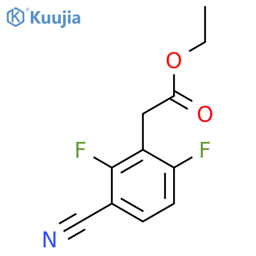 Ethyl 3-cyano-2,6-difluorophenylacetate structure