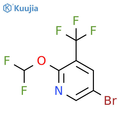 5-Bromo-2-(difluoromethoxy)-3-(trifluoromethyl)pyridine structure