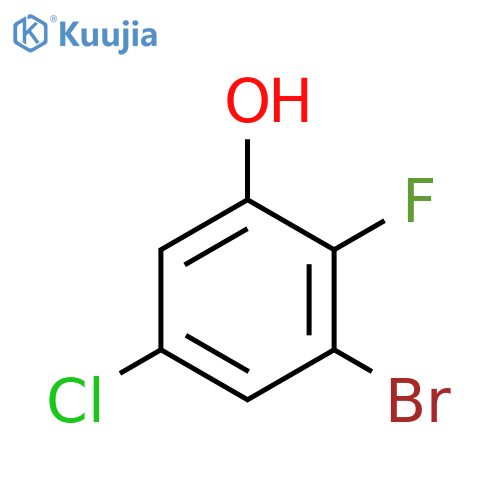 3-Bromo-5-chloro-2-fluorophenol structure