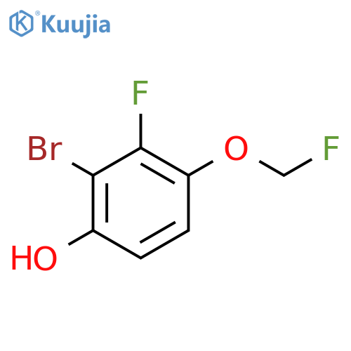 2-Bromo-3-fluoro-4-(fluoromethoxy)phenol structure