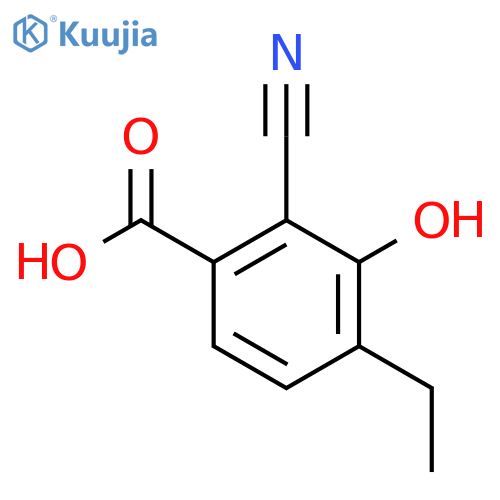 2-Cyano-4-ethyl-3-hydroxybenzoic acid structure